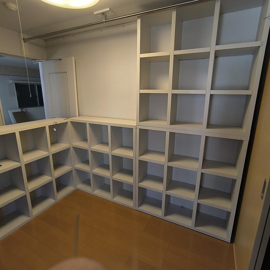 【2/20迄】110cm正方形 本棚 ナンバー② 3つ星素材 250サイズ送料込