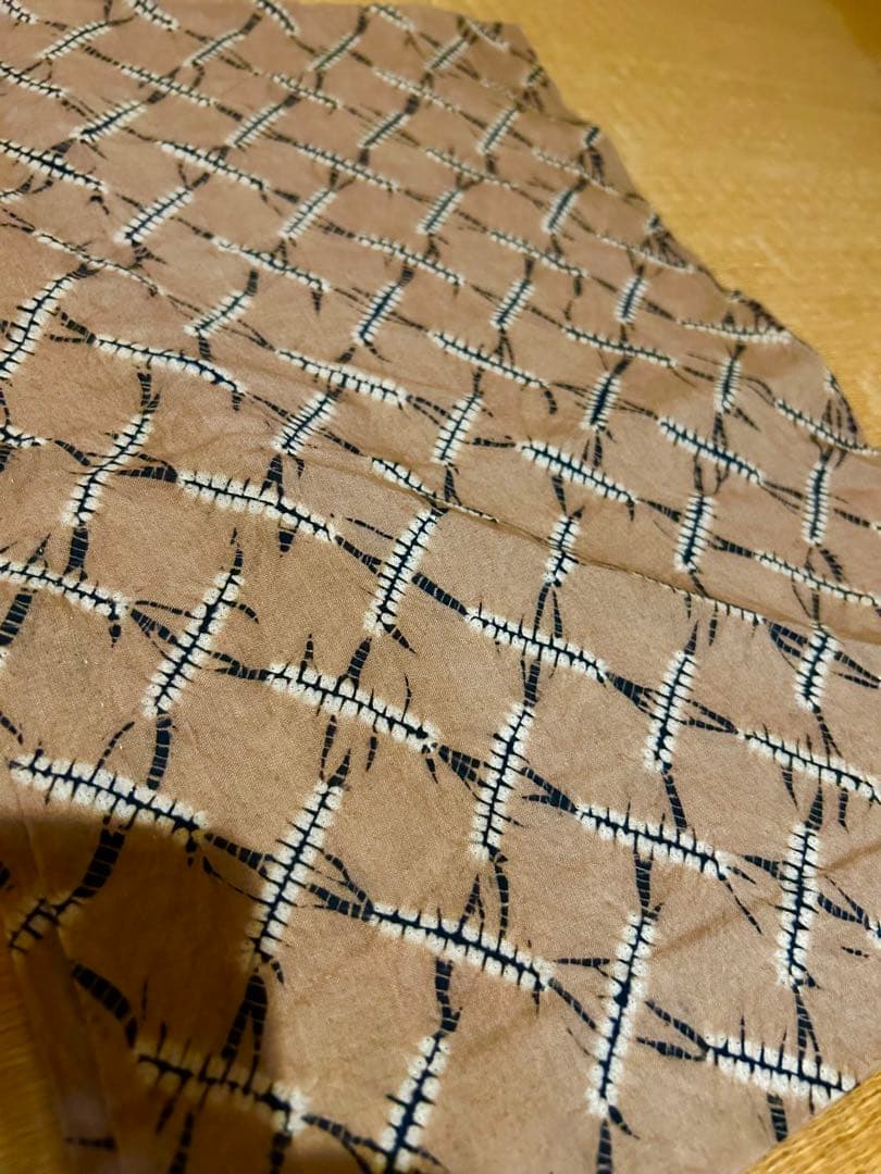 有松絞り　浴衣　広衿