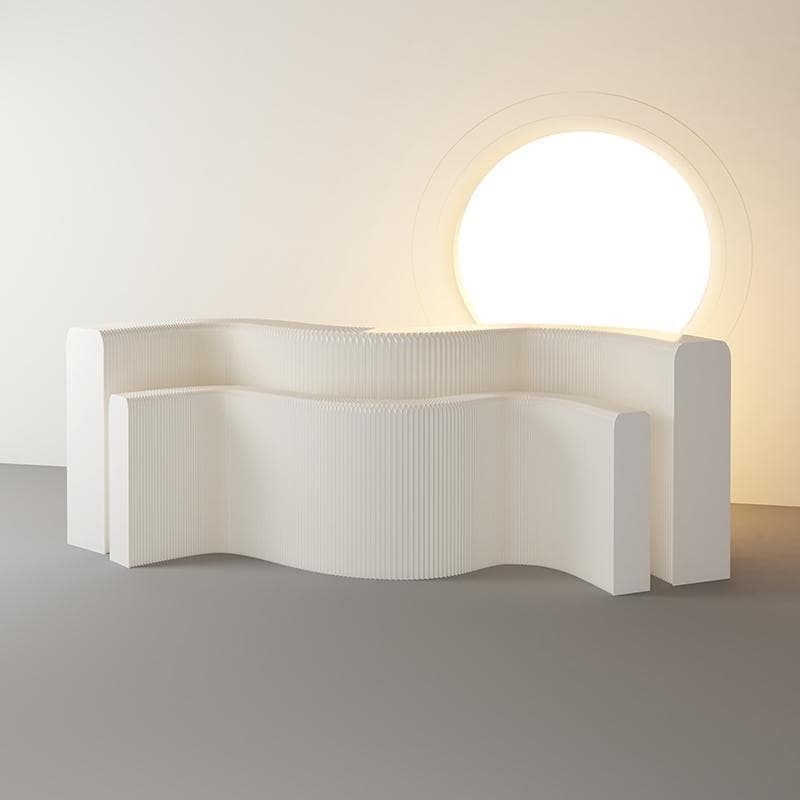 ディスプレイラック展示台セット陳列台 組立不要 折りたたみ長さ3-4ｍ幅52㎝