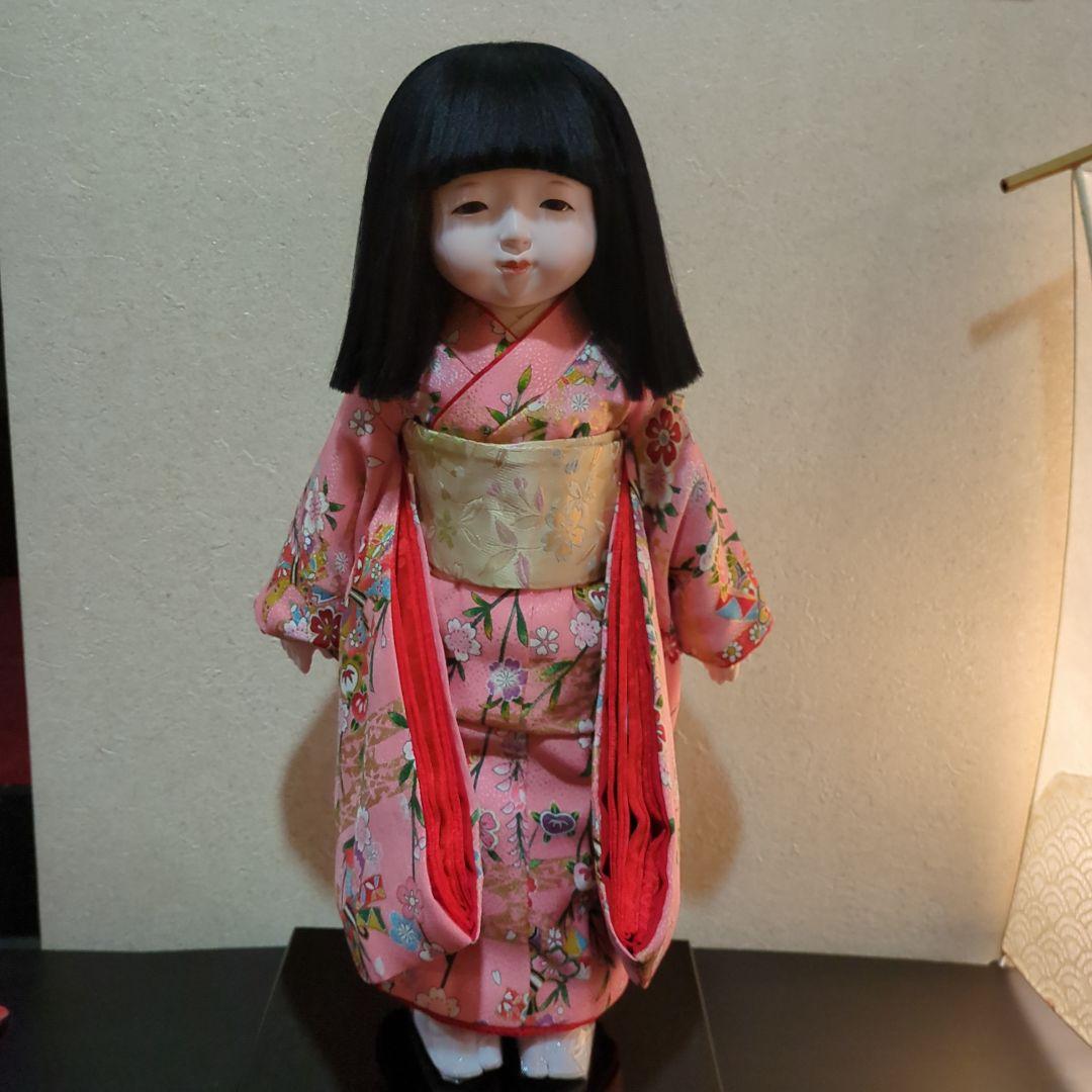 ●プレゼントい〜っぱい‼●新品未使用　味岡映水作　市松人形12号女の子正絹京友禅