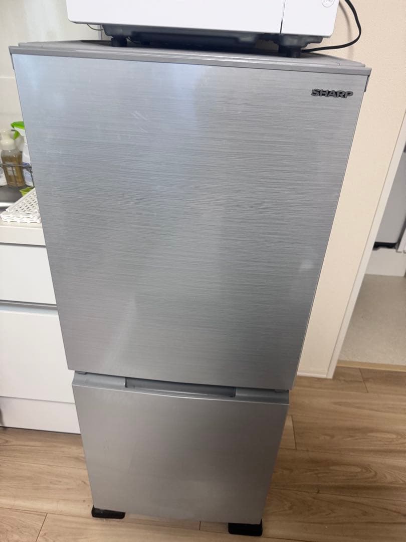 SHARP SJ-D15G-S シルバー 2ドア冷蔵庫 152L 両開き