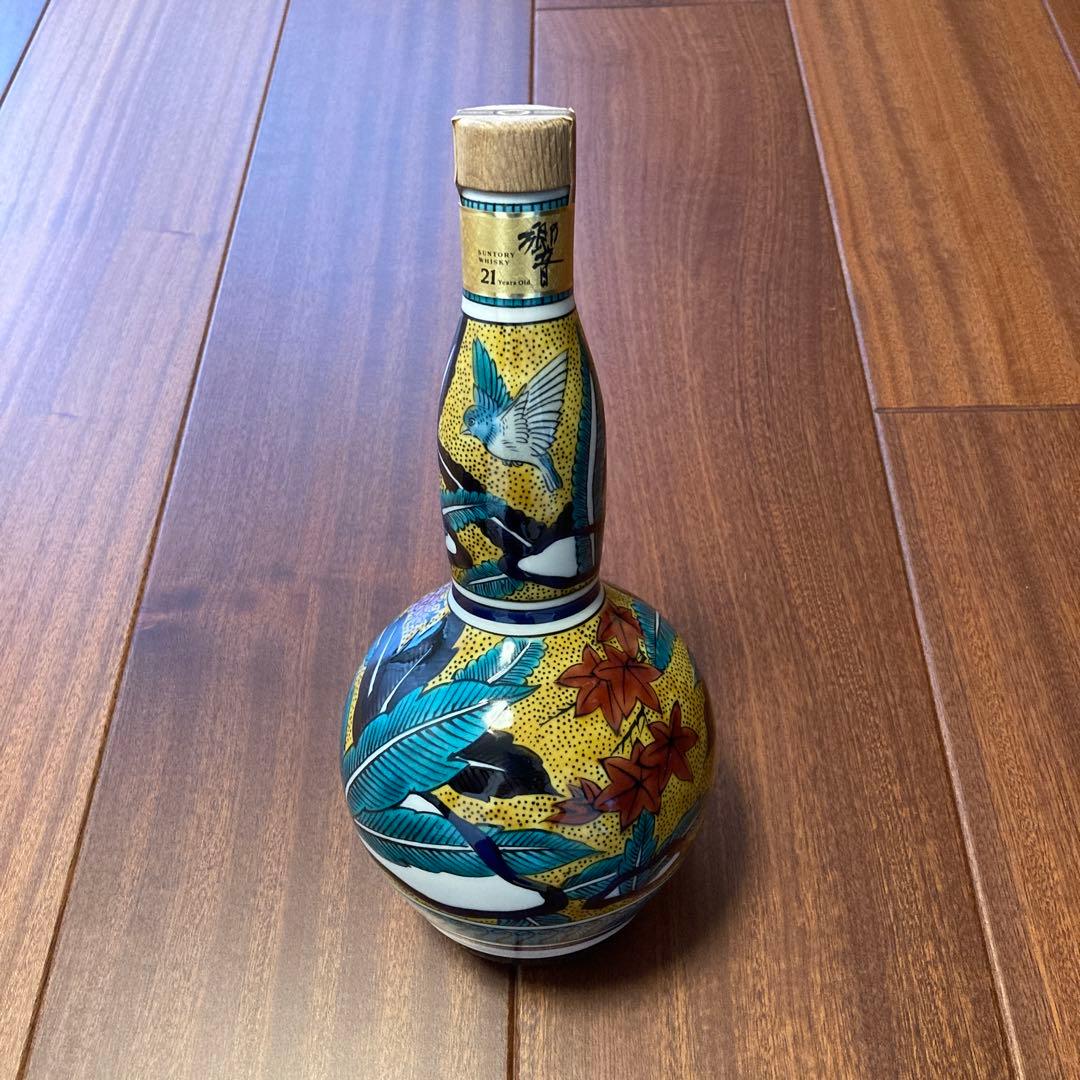 サントリーウイスキー響21年スペシャルボトルコレクション九谷焼〈吉田屋風春秋図〉