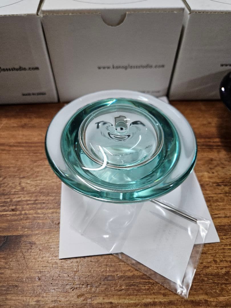 5点 狩野智宏 作 オイルランプ ガラス キャンドル TOHKA 狩野派 未使用