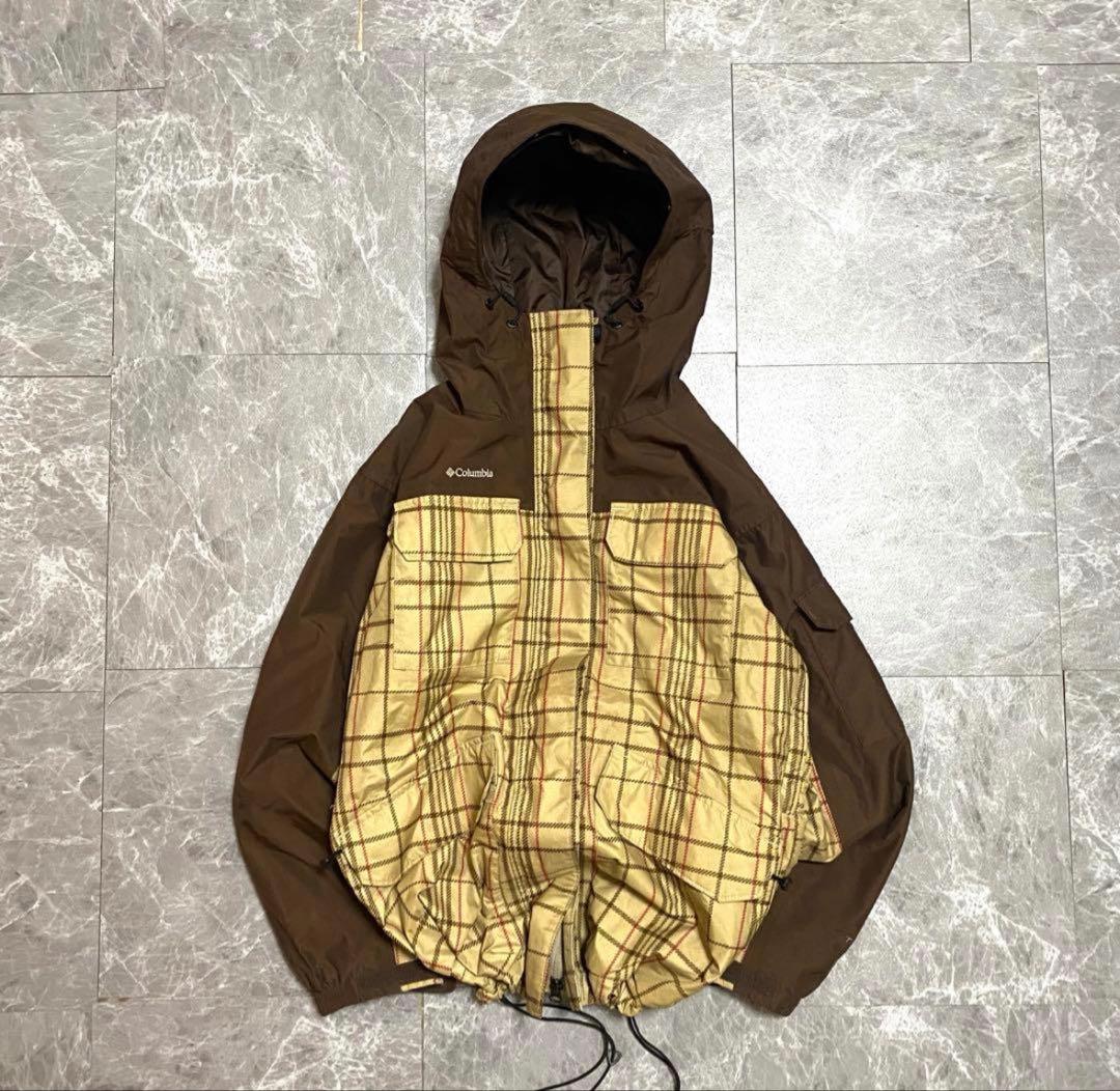 ビ*パ様 Columbia チェック柄ナイロンジャケット