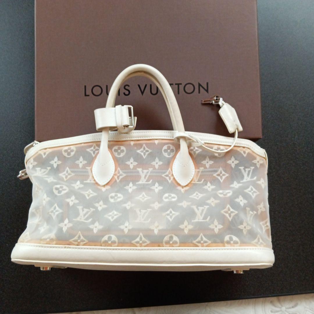 Louis Vuitton 　ロックイットバッグ　透明 　ロゴ入りメッシュ　夏