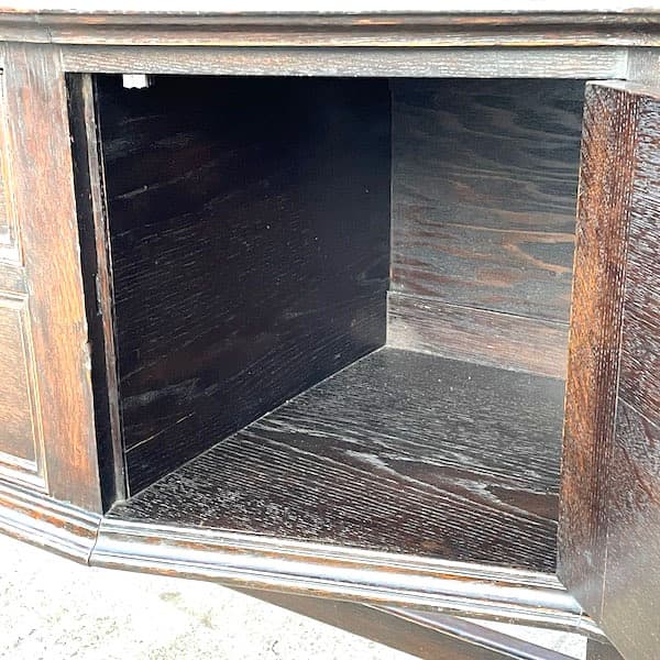 アンティーク　カップボード　バーキャビネット　飾り棚　上下分解可能