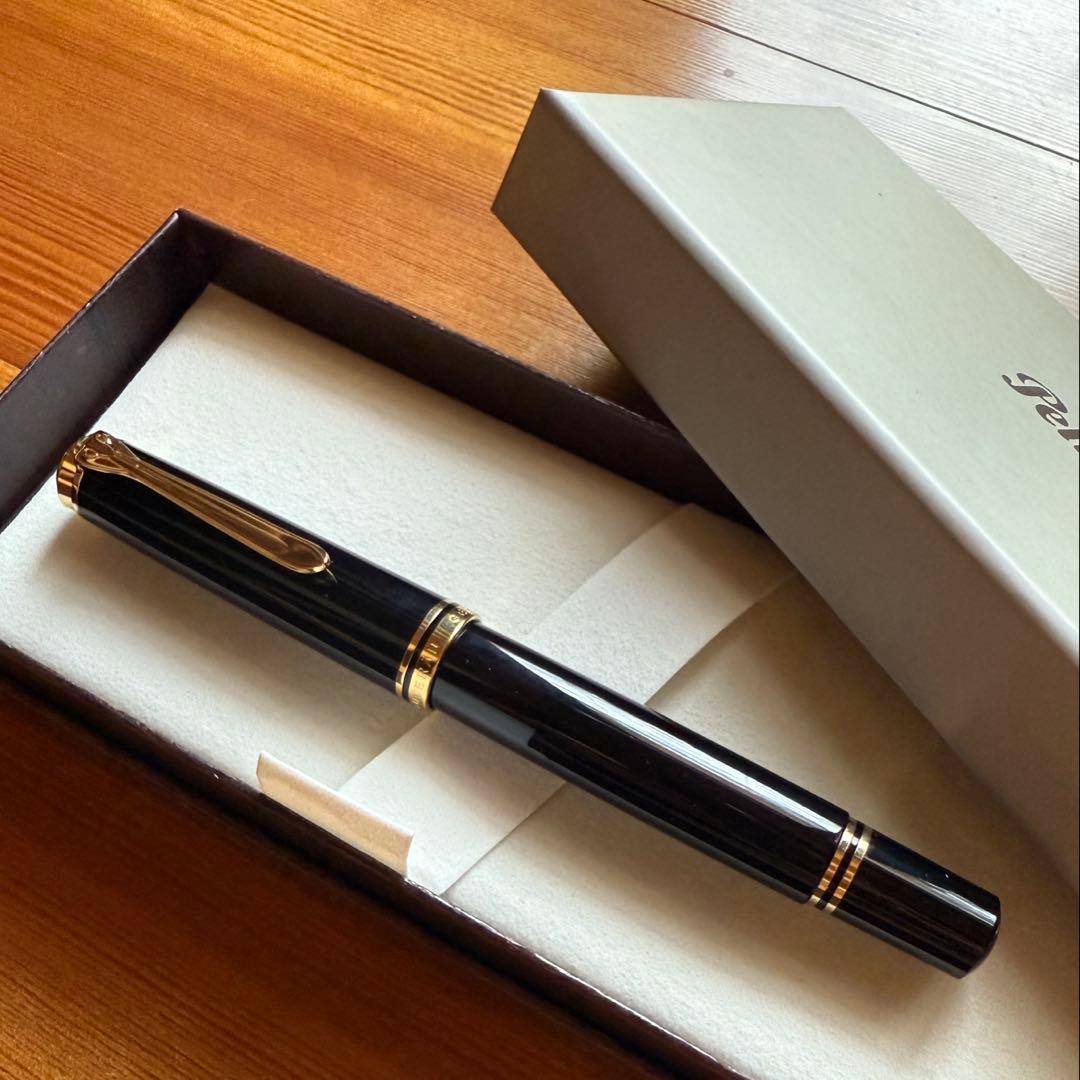 ペリカンスーべレーンM800・中字M・黒・未使用に近い・美品