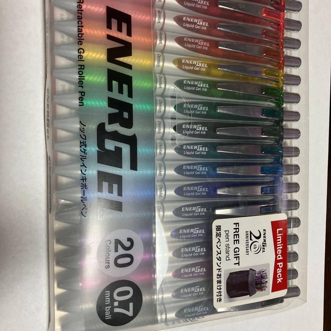 Pentel ENERGEL 20色 0.7mm ボールペン本体