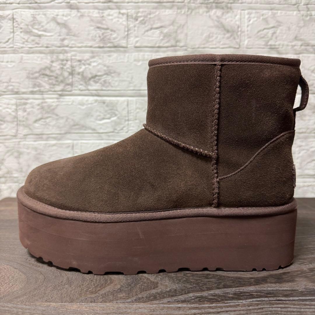 UGG クラシックミニ プラットフォーム ブラウン 25cm