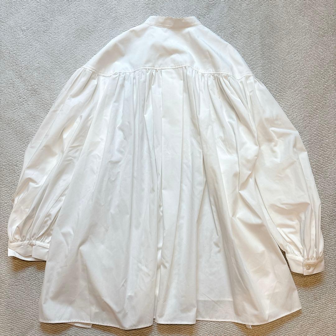 LE PHIL タイプライター ギャザーブラウス ホワイト 24AW 美品