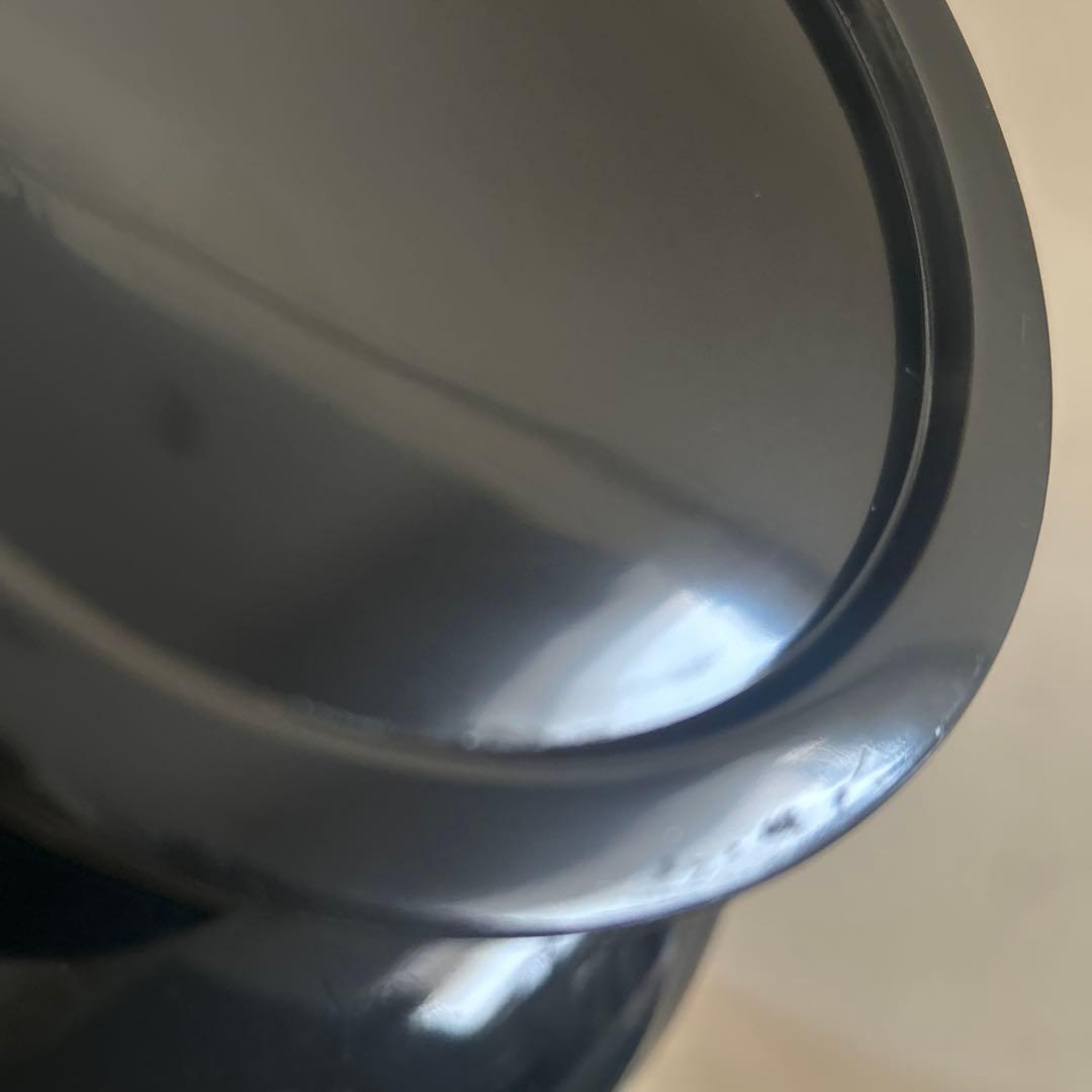 天然木　黒漆　蒔絵　鳳凰図　高杯高坏高付台　菓子器　直径23.6cm