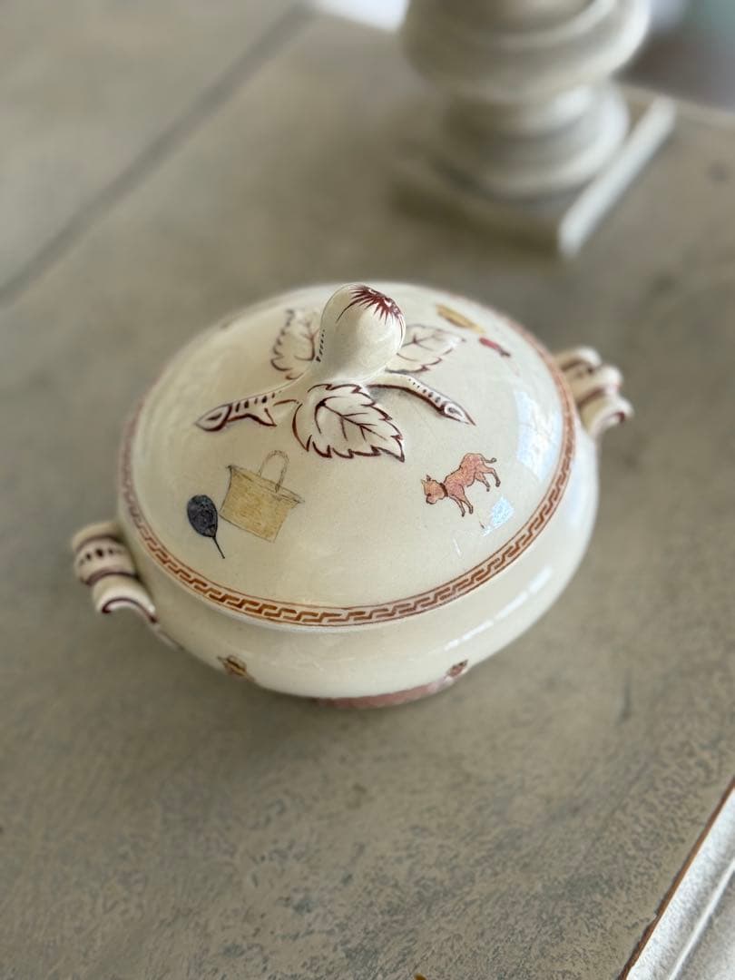 フランスアンティークサラグミンヌケイトグリーナウェイ小さなディネットスーピエール