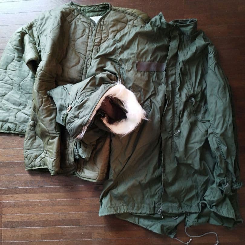 専用　アメリカ軍　M65 フィッシュテールパーカー　フルセット　デッドストック