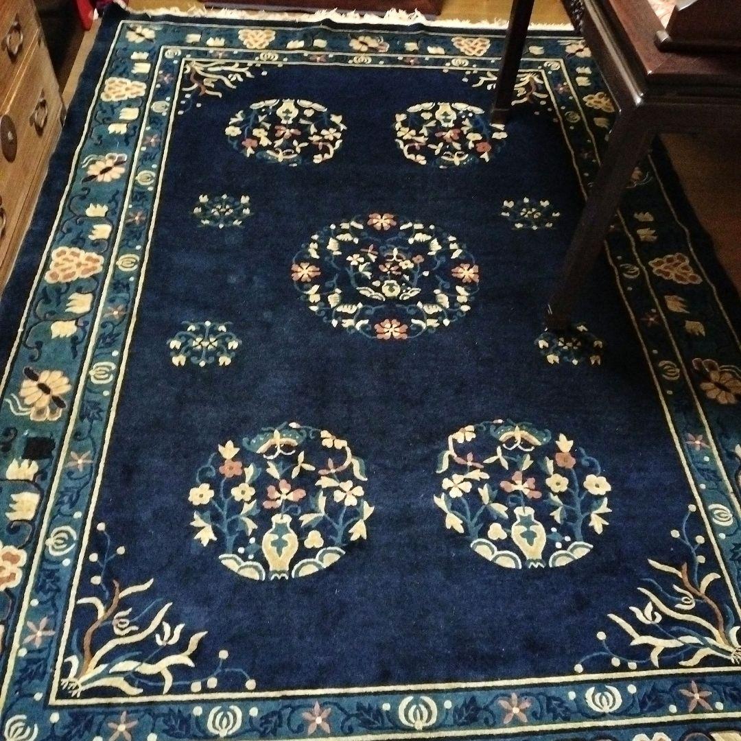 再再再お値下げ　アンティーク絨毯　清朝　鍋島緞通　赤穂　Muni　265✕165