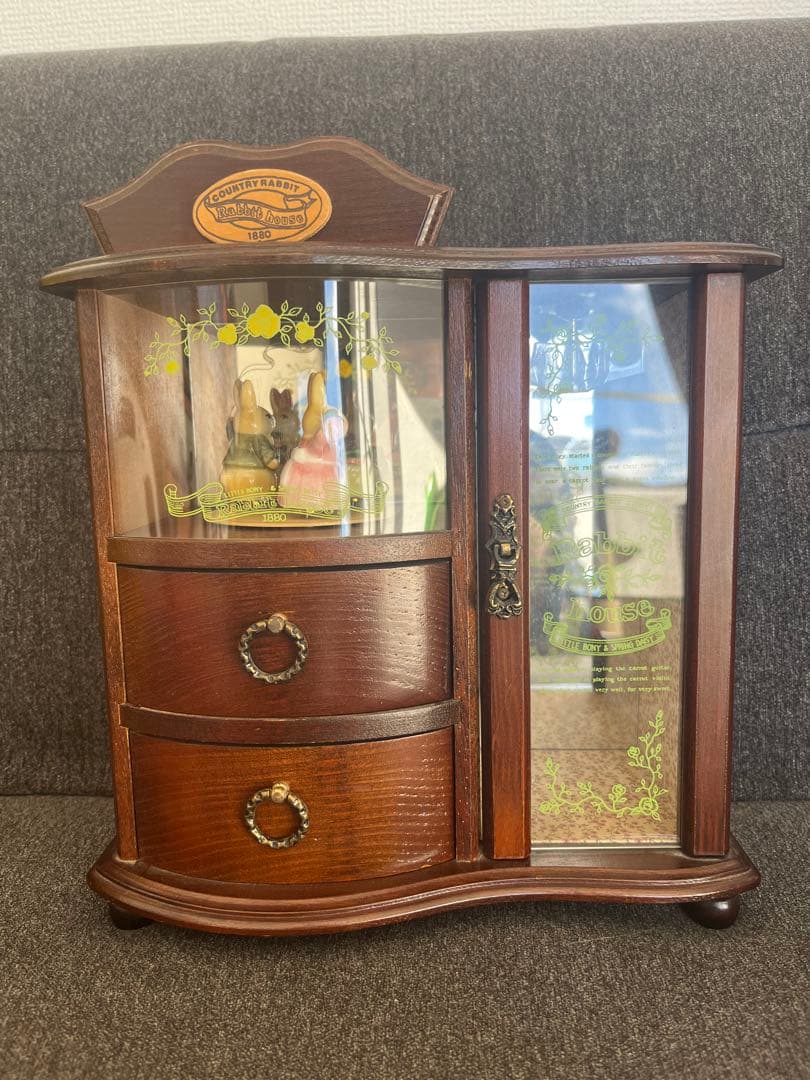 ラビットハウス SANKYO オルゴール ジュエリーボックス アンティーク