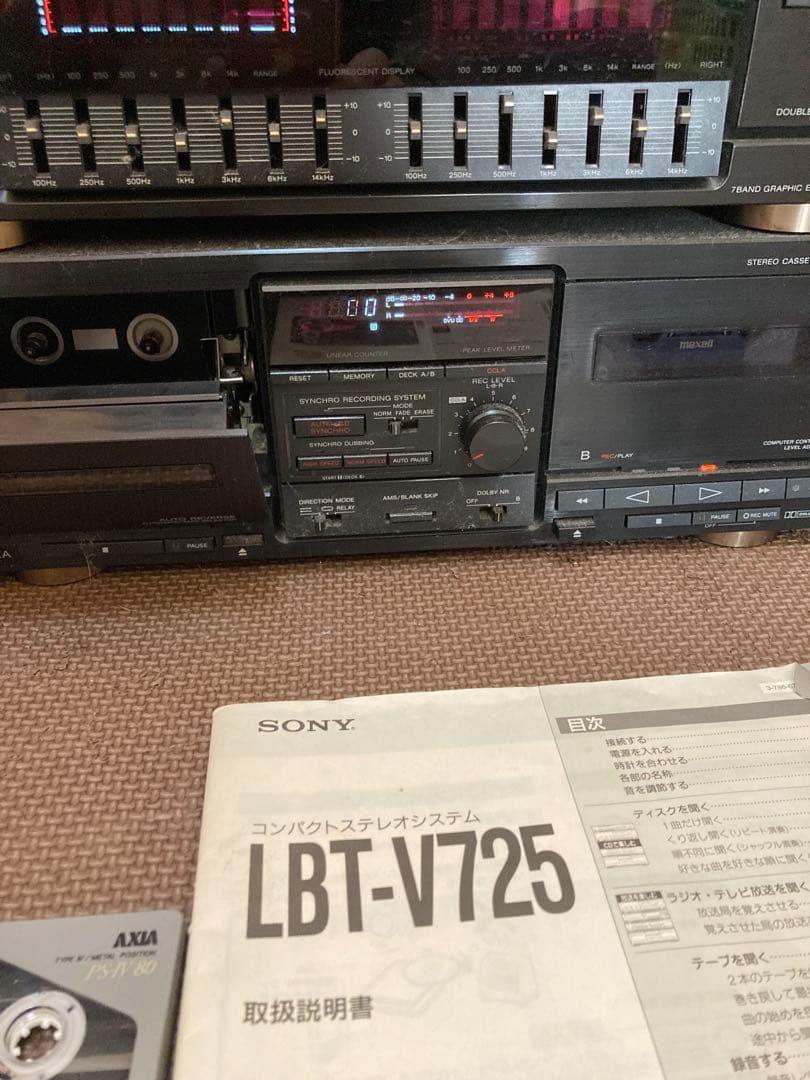 SONY コンパクトステレオシステム　LBT-V725