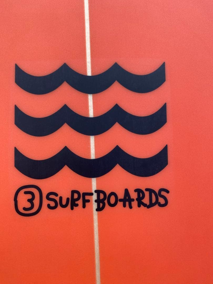 3surfboards 7'2ミッドレングス　サーフボード