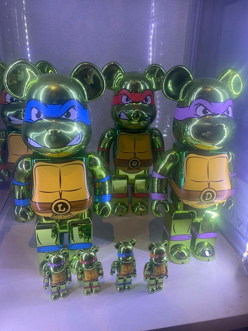 ミュータントタートルズ　BE@RBRICK 40 0%&100% 4体セット