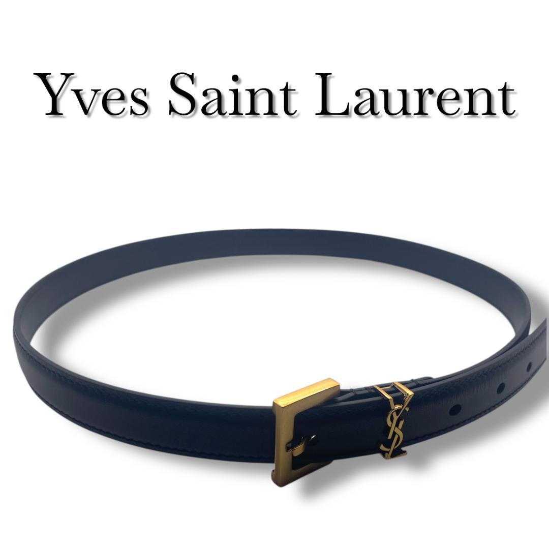 美品★YSL イヴサンローラン　細いベルト81-91cm