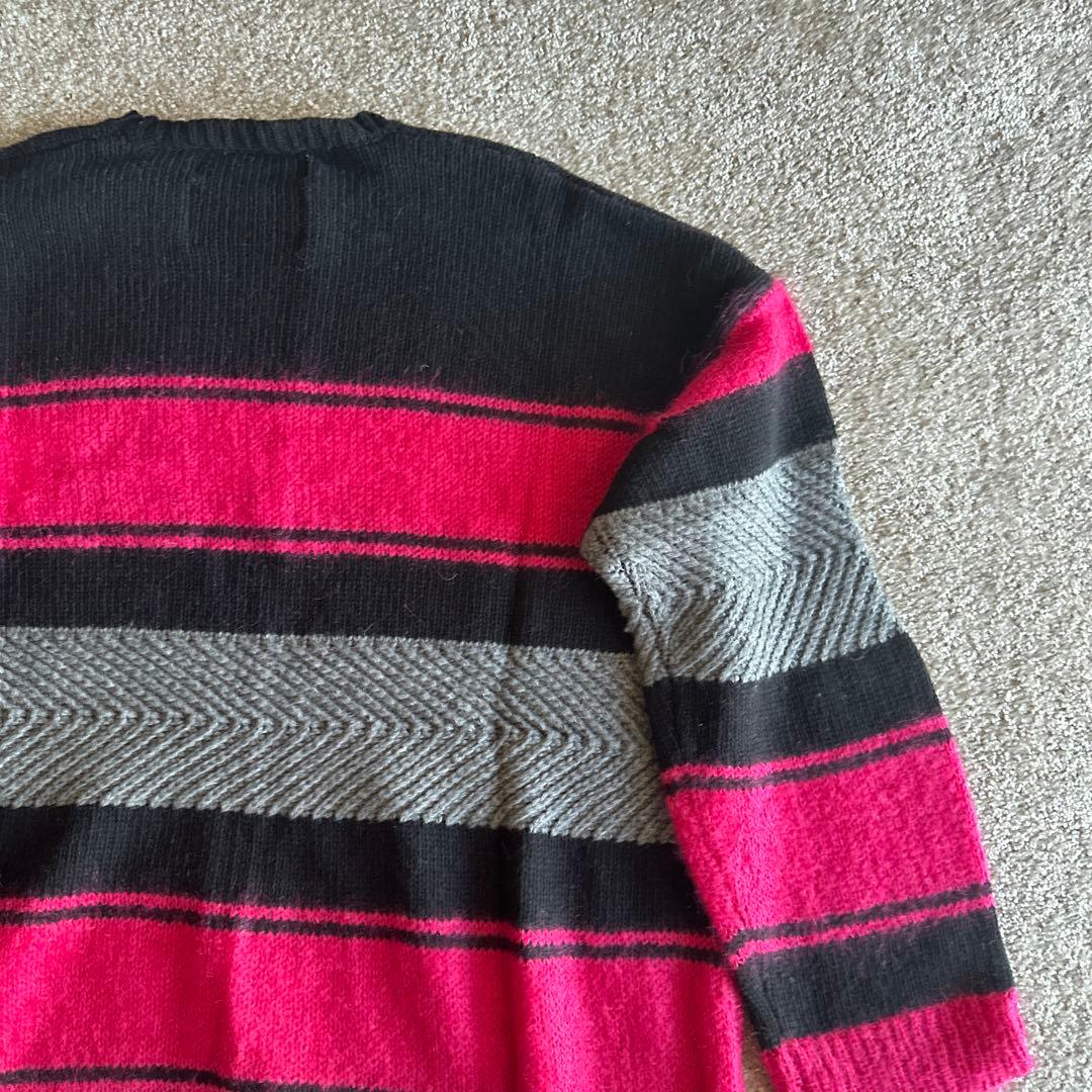 トップス dairiku boarder Knit