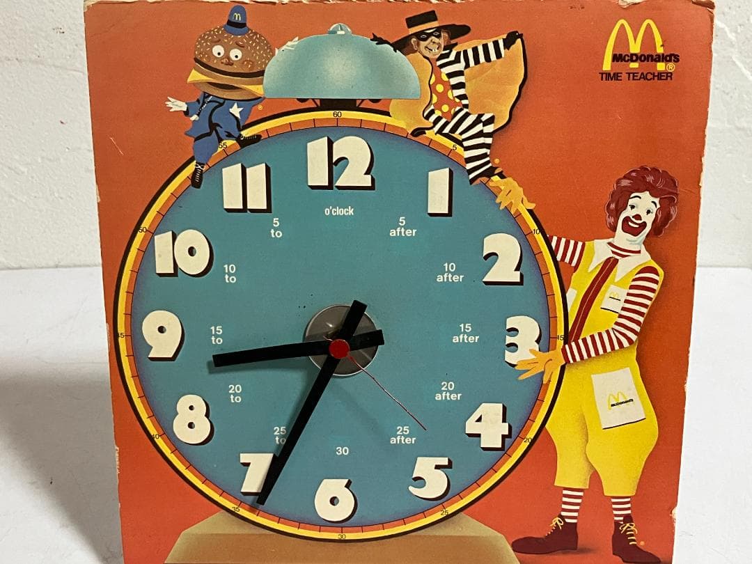 McDonald's マクドナルド スチール時計　店頭用