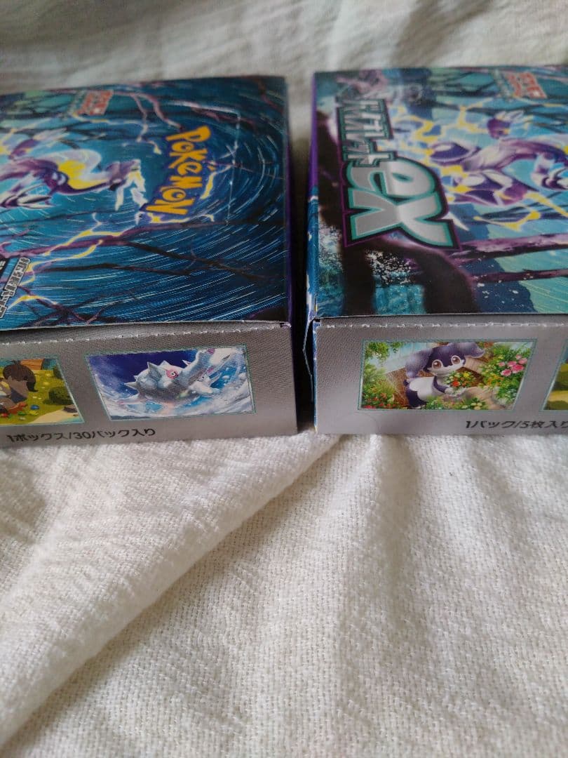 ポケカボックス 変幻＋バイオレット＋古代＋ワイルドフォース４ボックスセット