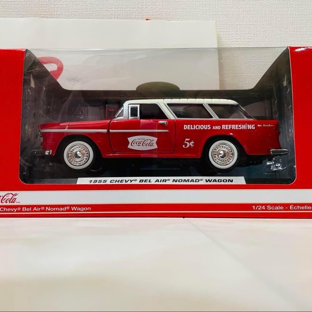 激レア！【新品未開封】1955 シェビーベルエアノマドワゴン コカコーラミニカー