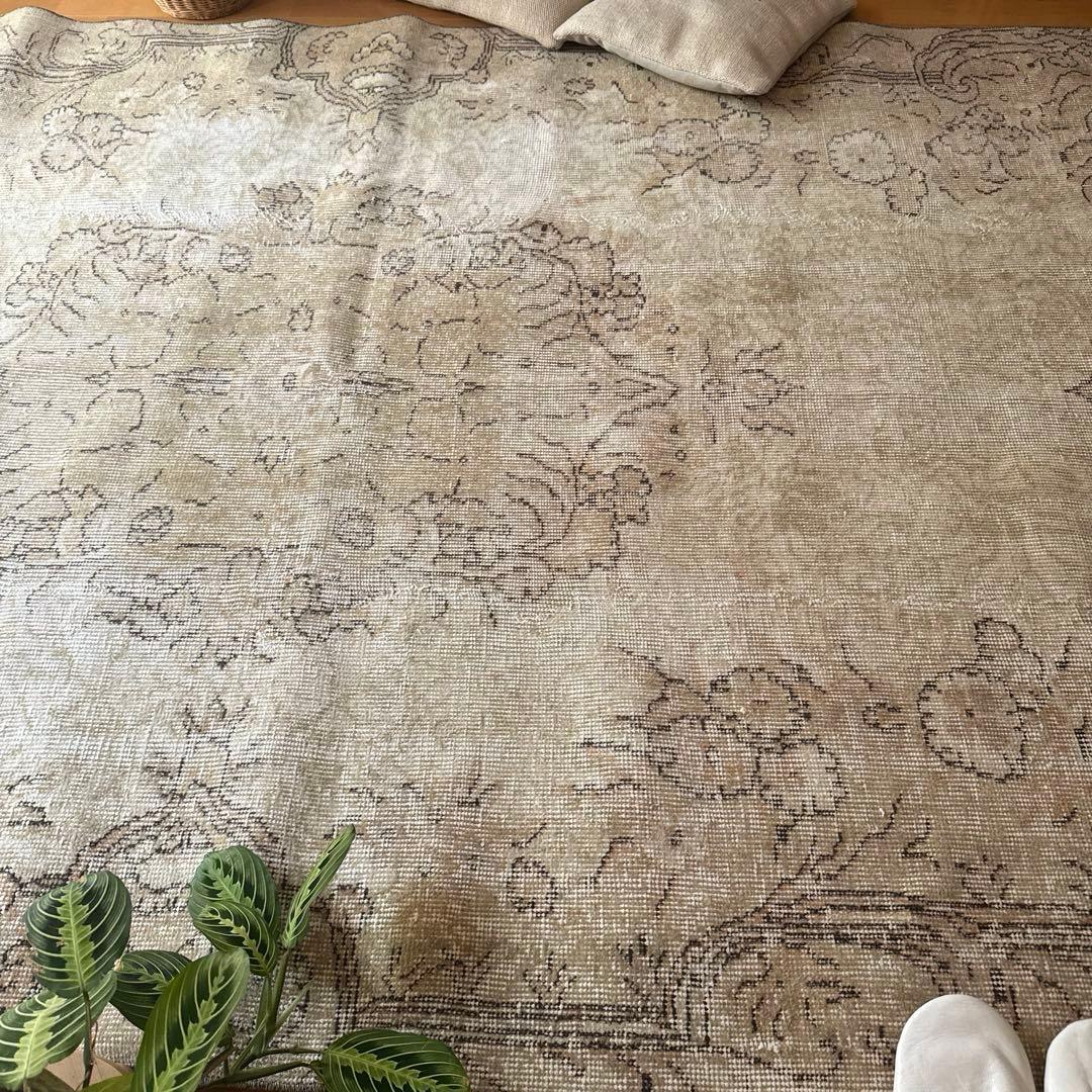 ショウちゃん　超大判150×277ナチュラルトルコヴィンテージラグ