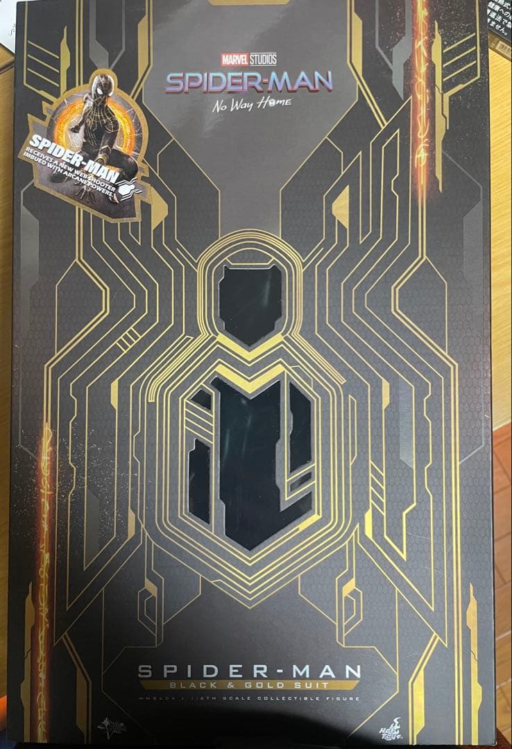 ホットトイズ スパイダーマン ブラック＆ゴールドスーツ フィギュア