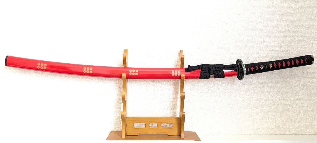 真田幸村　六文銭　朱鞘　妖刀村正　模造刀　☆