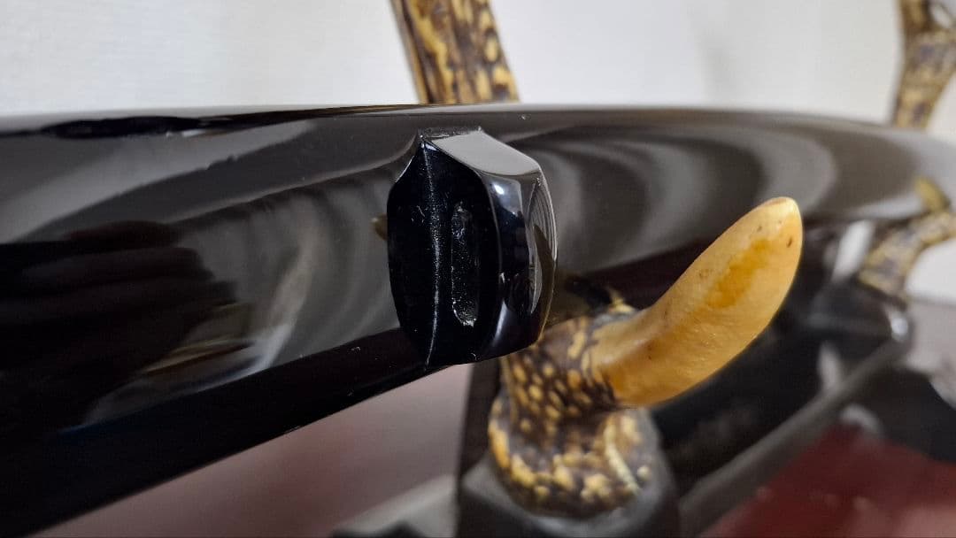 【高級居合刀】柄26cm本牛革巻 刀身2尺4寸5分 鍔元から鋒まで76.5cm