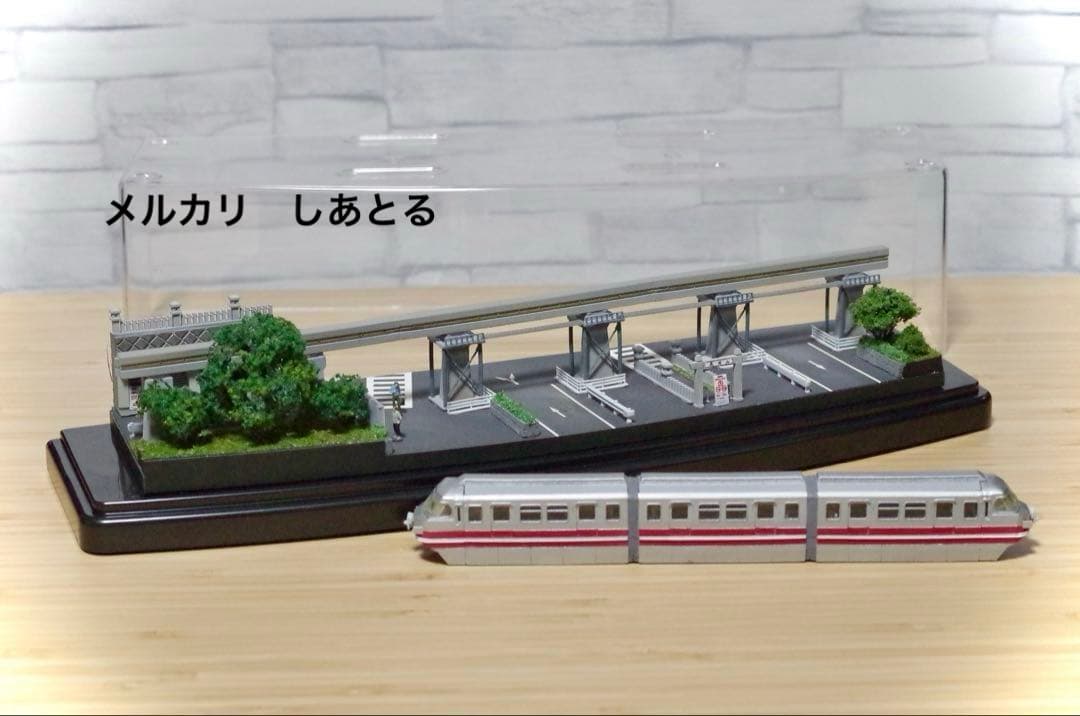 名鉄 犬山モノレール 鉄道ジオラマ展示台 ☆Nゲージ ☆鉄道模型