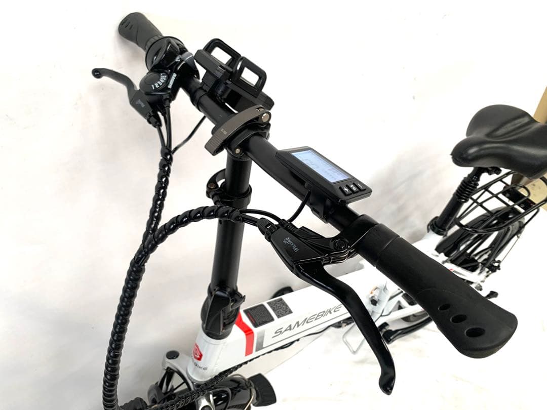 【即乘】送料無料 SAMEBIKEディスク式MTB折り畳み電動自転車 動作確認済