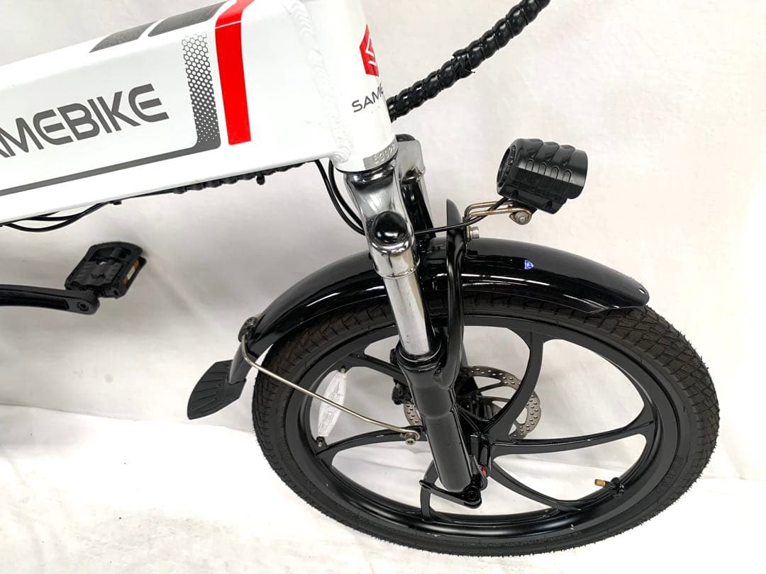 【即乘】送料無料 SAMEBIKEディスク式MTB折り畳み電動自転車 動作確認済