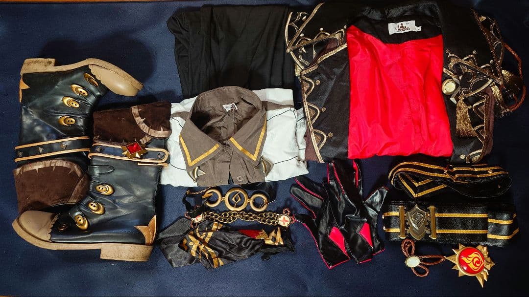 【即納】原神・ディルック 喵屋小铺製衣装 三分妄想製ブーツ セット