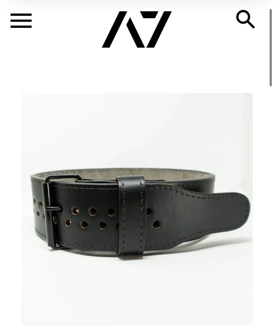 A7 パワーリフティングベルト　13mm S