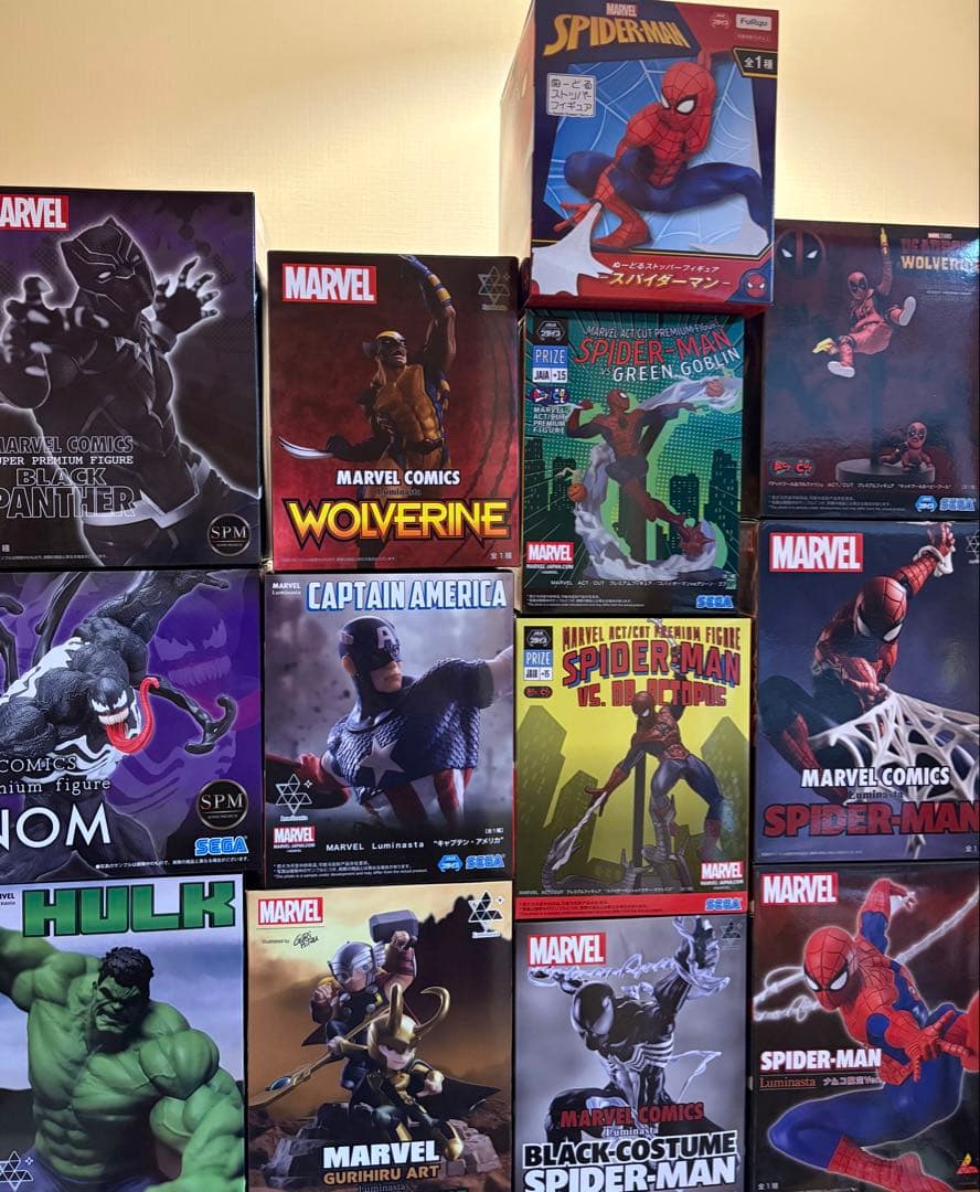 MARVELマーベル　プライズフィギュア　13個セット　スパイダーマン　ヴェノム