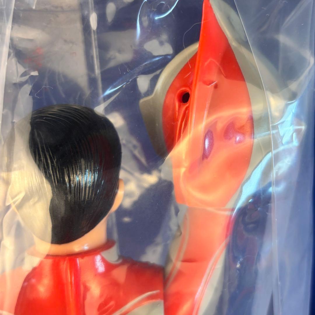 帰ってきたウルトラマン 【ブルマァク 】マスク取れ 大　昭和レトロカラー未開封品