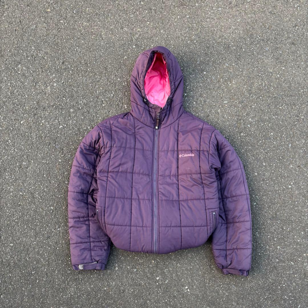 ジャケット・アウター Columbia hooded puffer jacket tech pink