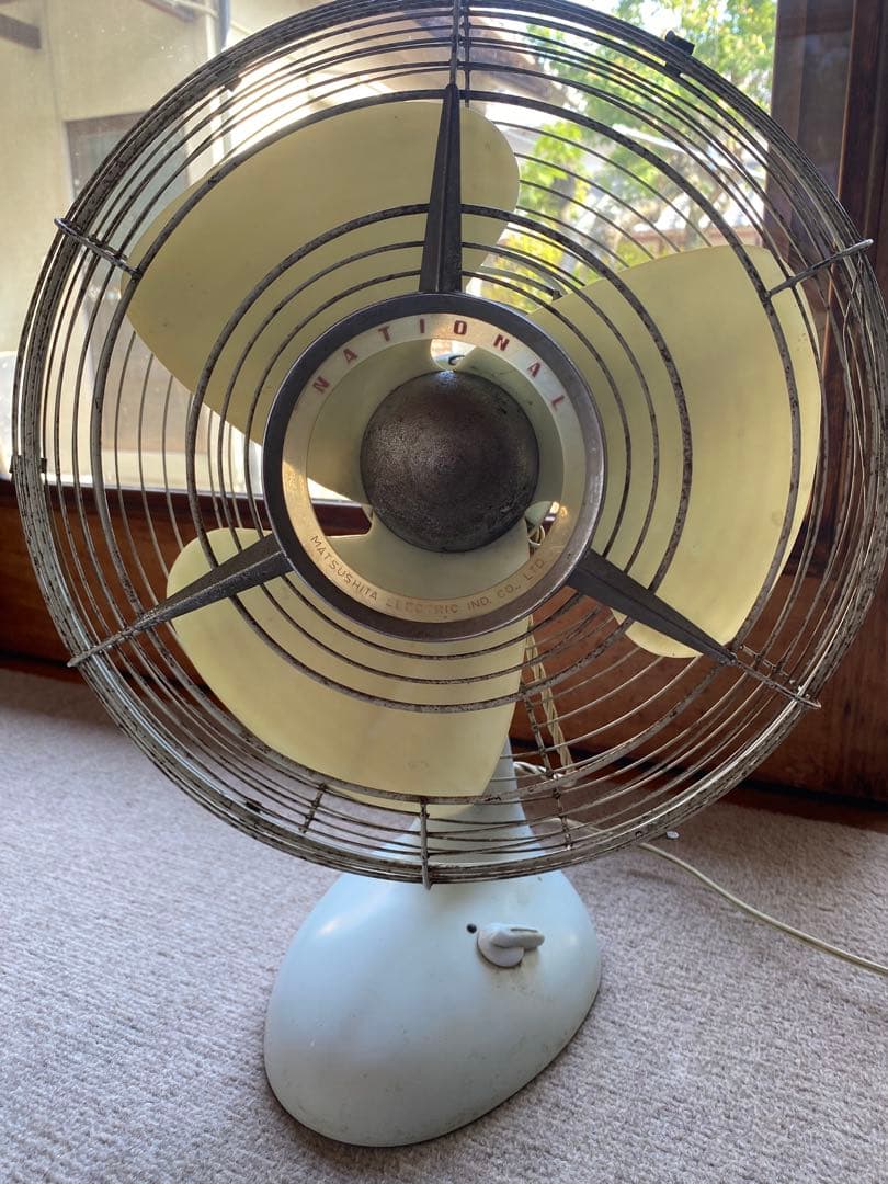 National ナショナル レトロ扇風機 アンティーク　昭和レトロ 卓上扇風機
