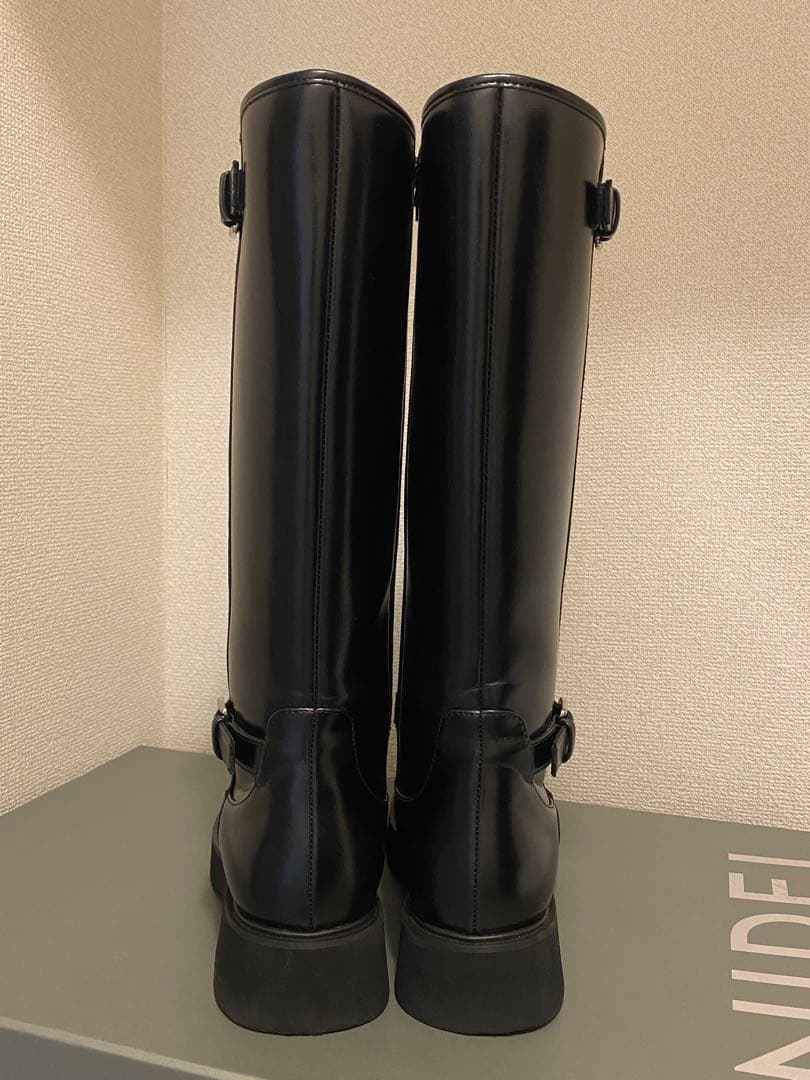 SNIDEL バリエライダースブーツ ブラック L