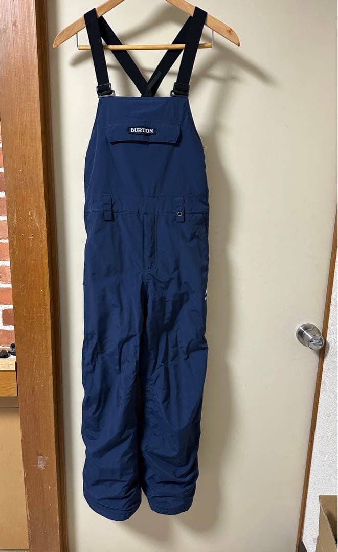BURTON キッズM ネイビー ウェア　ビブパンツ