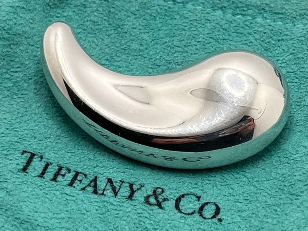 c380 希少　美品　ティファニー　ラージ　ティアドロップ　ブローチ　925