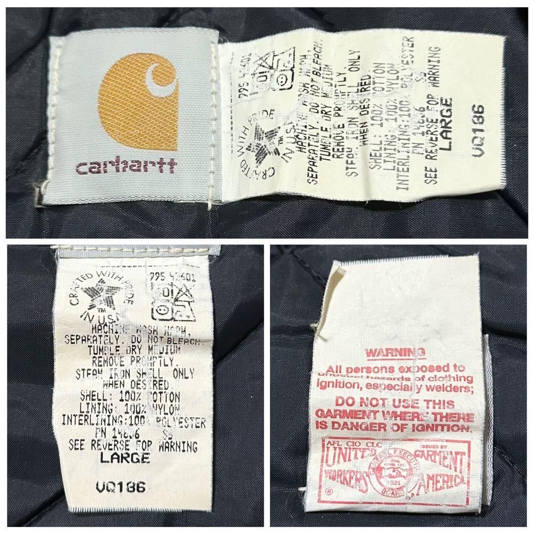 【1995年製・USA製】カーハート ダックベスト 腰ゴム