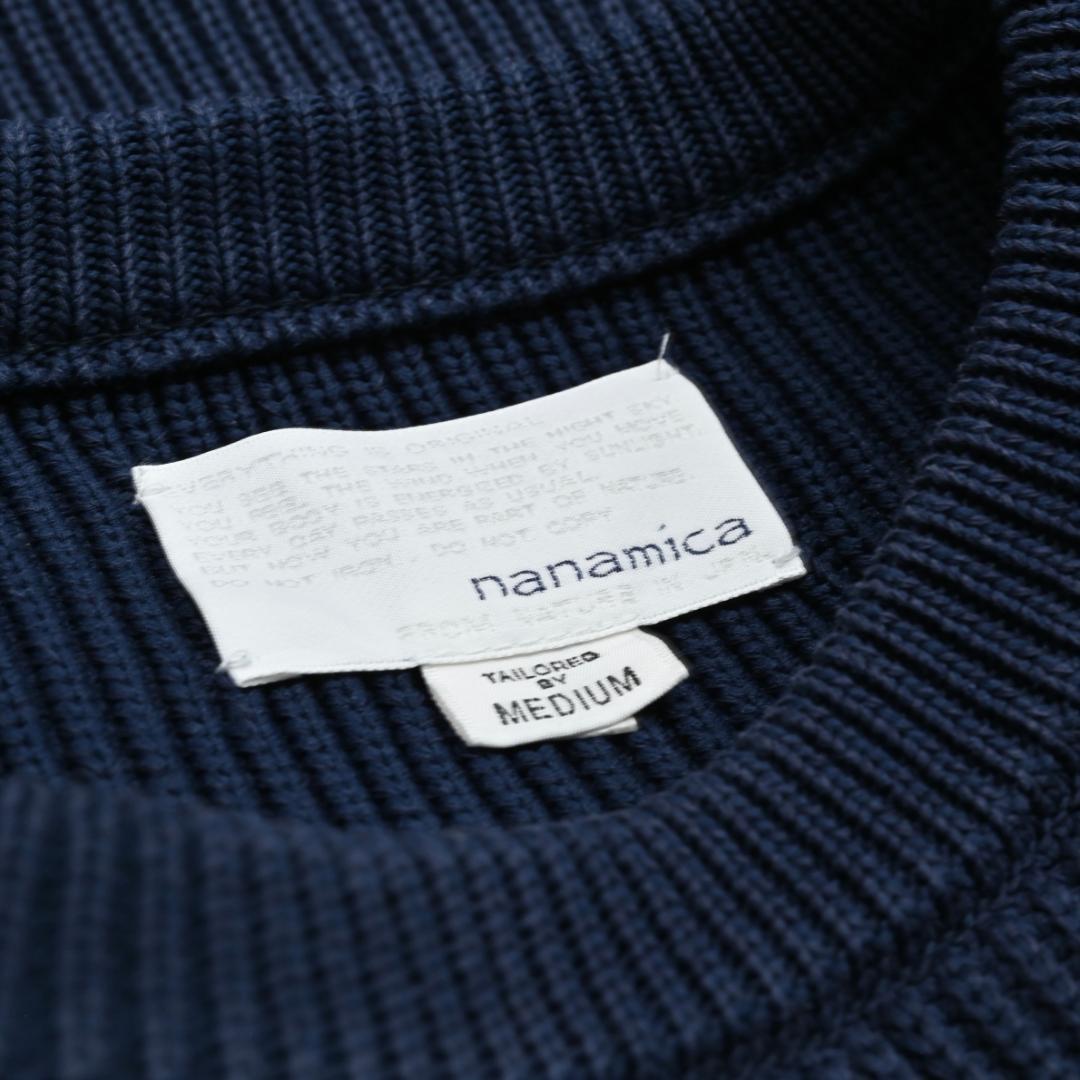 nanamica 5G Crew Neck Sweater 畦編み 春ニット