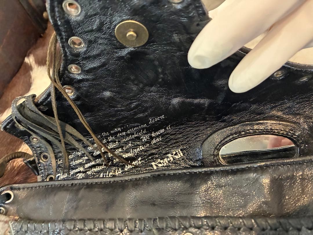 値下げ　美品　希少品　KMRii レザーショルダー バッグ