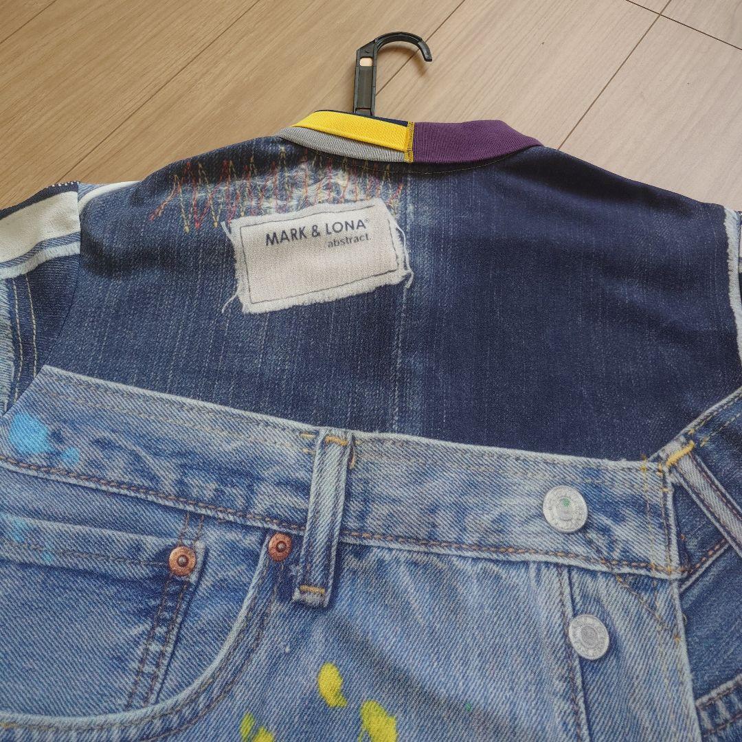 MARK & LONA ポロシャツ デニム調