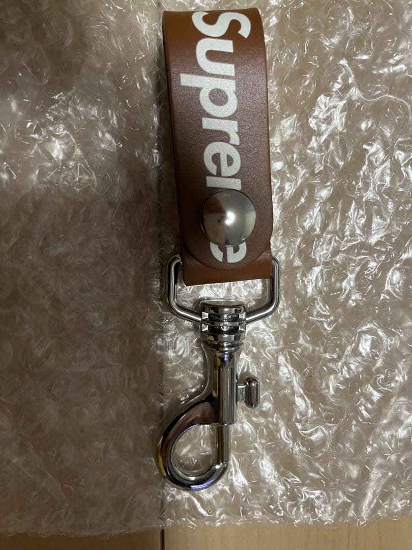 小物 Supreme Leather Key Loop \"Brown\" Supreme