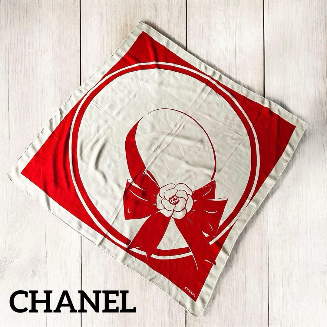 【新品未使用】CHANEL シャネル 　ビンテージ　シルク　スカーフ