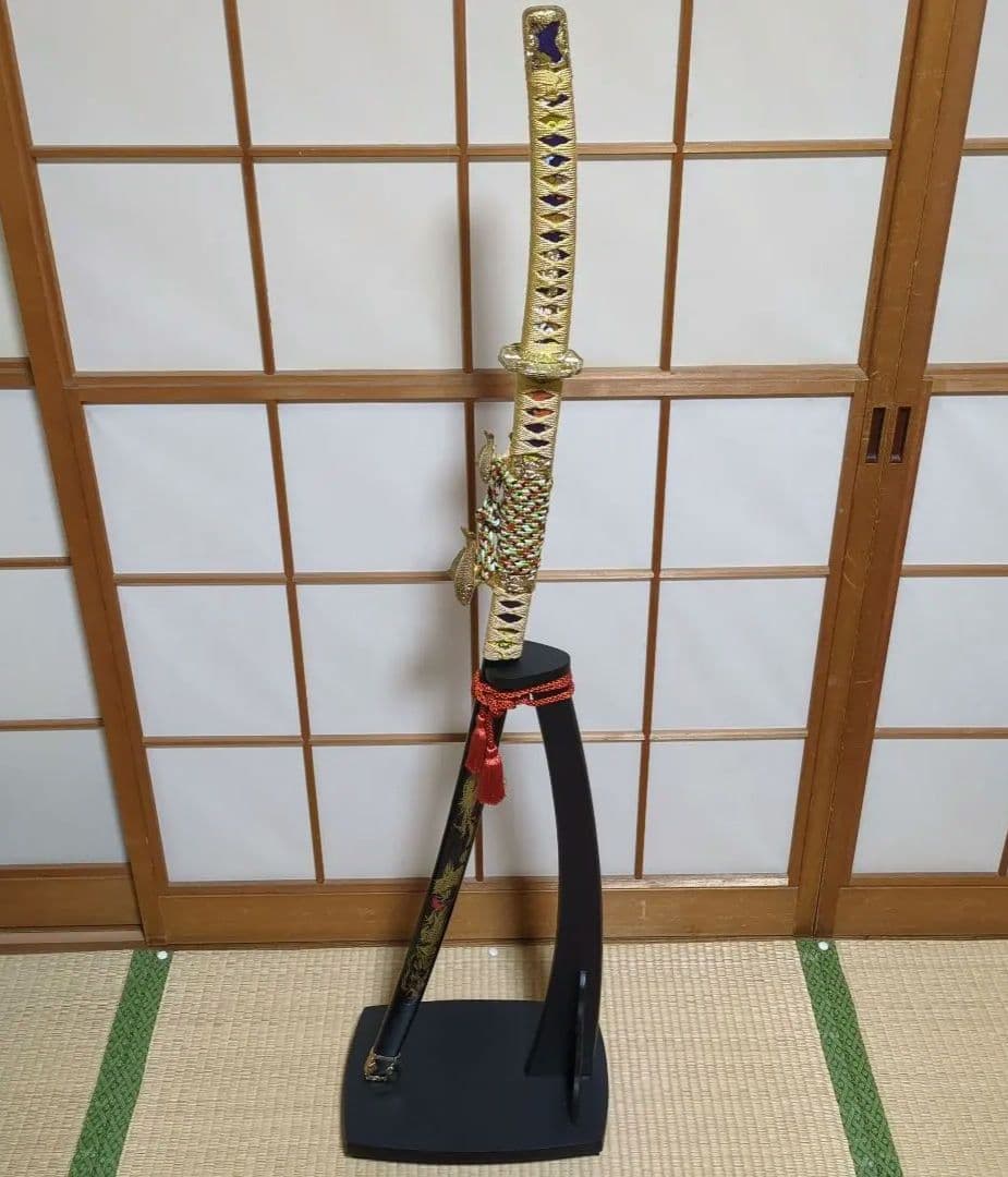 日本刀 模造刀 太刀 台座 全長110cm コスプレ